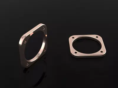 Square Ring Collection 48-60 size 3D print model