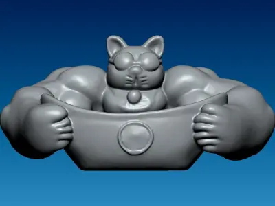 Cat statue - decor - 3D print 3D print model