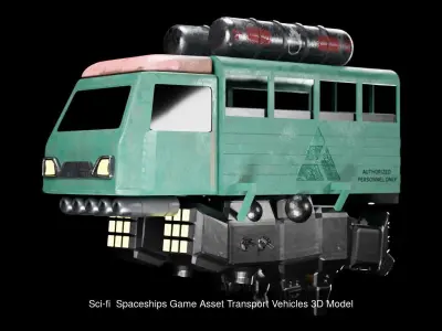 Sci-fi  Game Asset Transport Vehicles Pack