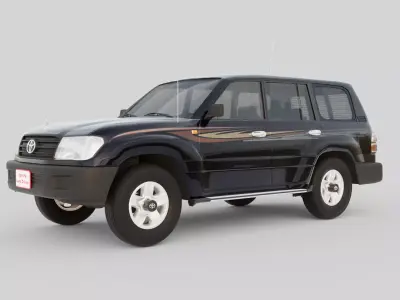 Toyota Landcruiser 100 series 3D model
