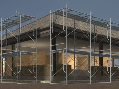 Building under construction 24i08 3D model