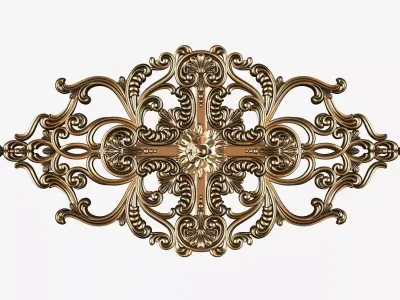 Carved decor ornament for cnc 3D model buy