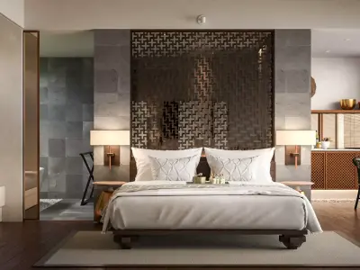 Interior Scene - Hotel Villas - Sketchup Vray 3D model