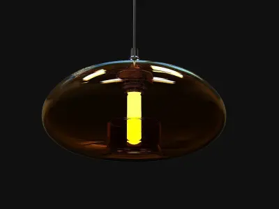 Deco hanging lamp 01 Free 3D model
