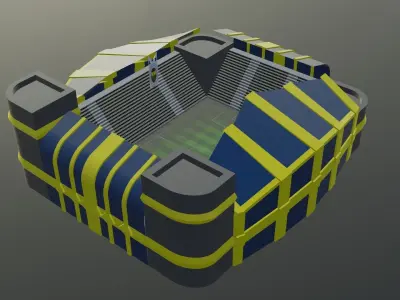 Football Stadium - Fenerbahce Low-poly 3D model