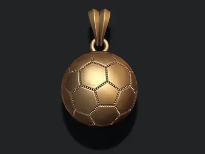Football ball pendant 3d pack set 3D print model