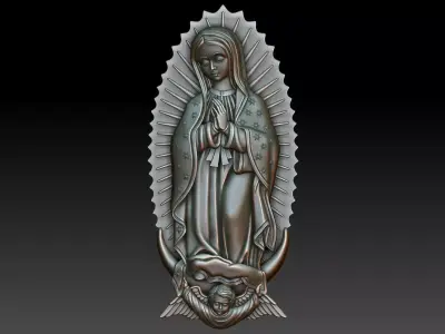 Virgin of Guadalupe 4 3D print model
