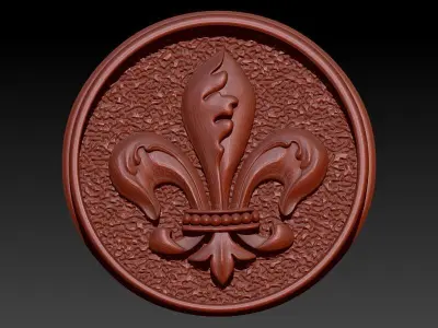FLEUR-DE-LIS RING 3D print model