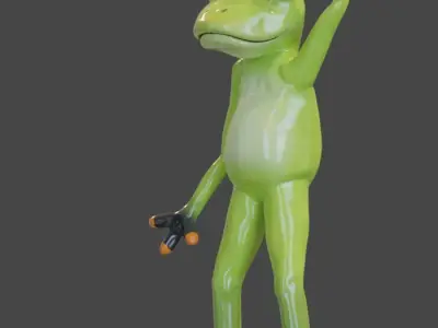 FROG - Rigged 3D model