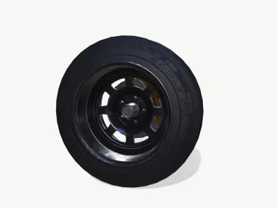 Rally wheel Eagle F1 Low-poly 3D model