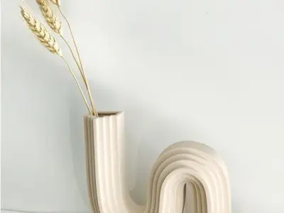 wave vase 3D print model