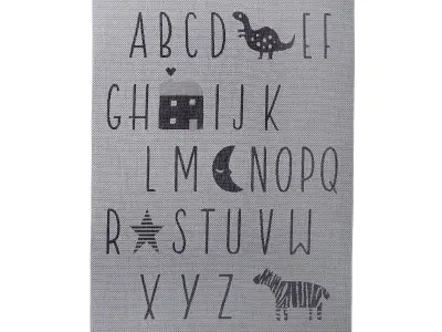 Ragami Letters rug 3D model