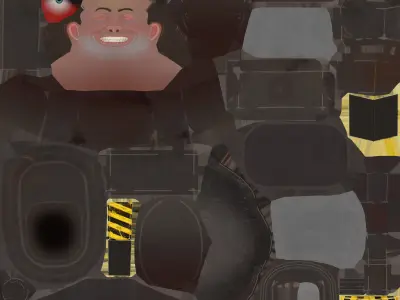 Soldier Toilet Skibidi Toilet Series 3D Model and Animations Low-poly 3D model