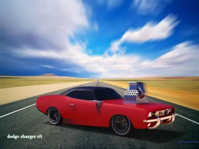 1969 Dodge Charger RT Free 3D model