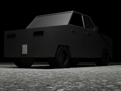 low-poly-car-001 car 3D model