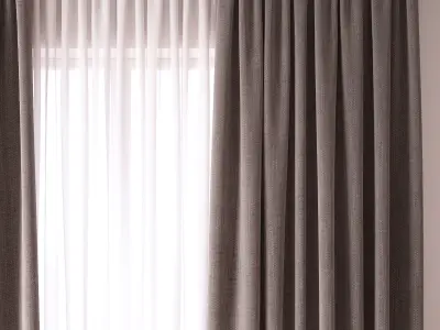 Set 39 Curtains 3D model