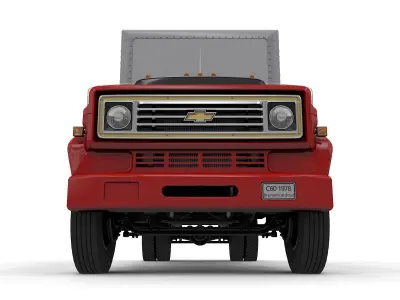 Chevy C60 1978 Box Truck 3D model