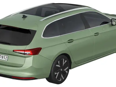 Skoda Superb Combi 2024 3D model