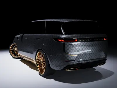 Gucci black Range Rover Sport  3D model