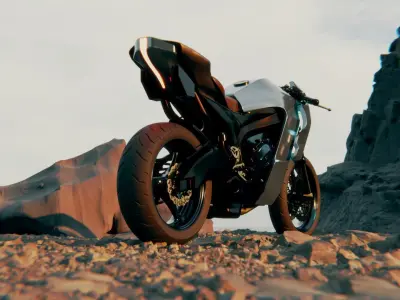 MOTORBIKE OWL 3D model