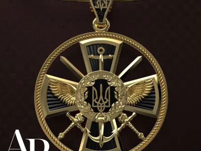 Ukranian Army Emblems 3D print model