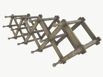 Extendable Cloth Rack 3D model