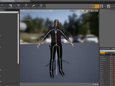 Noir Detective or just a man in a suit Low-poly 3D model