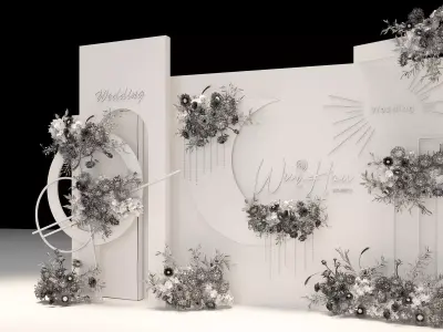wedding stage 3D model