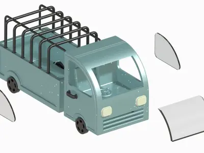 Stylish Mini Truck 3D print model