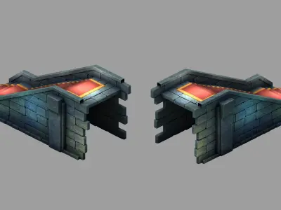 Game The Palace - Stone Ladder 06 3D model