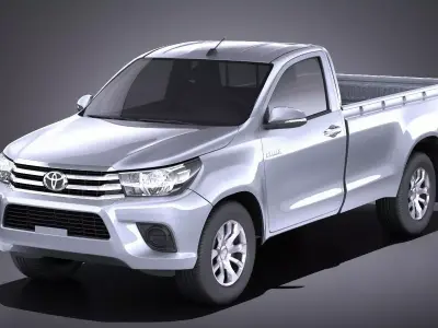 Toyota Hilux Single Cab 2017 VRAY 3D model