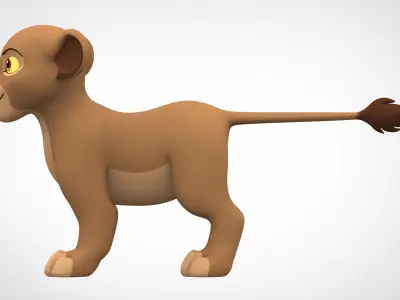 Sarabi Cub Low-poly 3D model