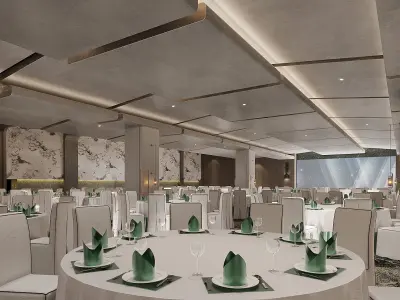 Korean banquet hall 3D model