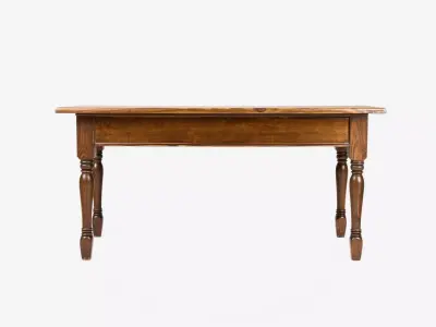 Classic Walnut Table model pack Low-poly 3D model