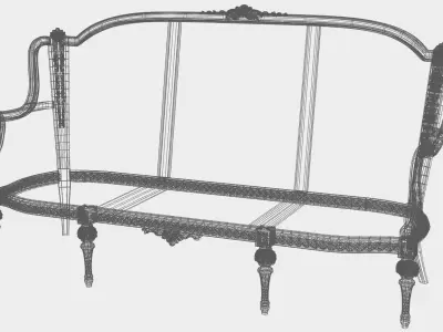 Carved canape for cnc 18 3D model