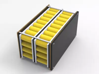 12v  100AH  Lifepo4   Battery  3D model