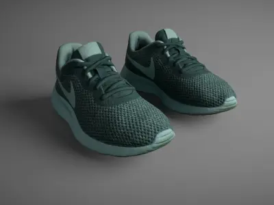 Pair of Sneakers Low-poly 3D model purchase