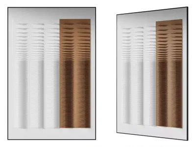 Paper Wall art  Tia 3D model