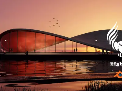 Organic building 3D model