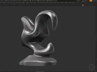 Modern Abstract Decorative sculpture 3d print model 116 3D print model