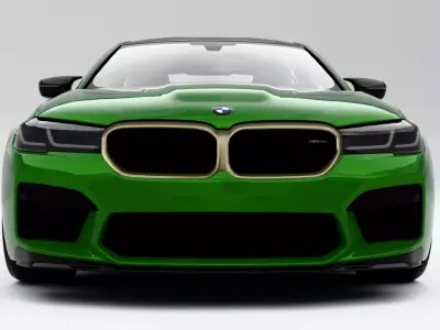 BMW M5 CS 2022 Low-poly 3D model