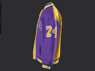 New concern Marvelous Clo3D Bomber Lakers 3D model