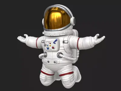 Astronaut figure 01 3D print model