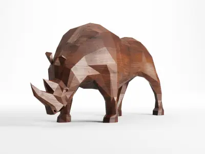 Animals low poly 3D Model Collection
