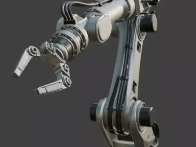 Industrial Robotic Arm 3D model