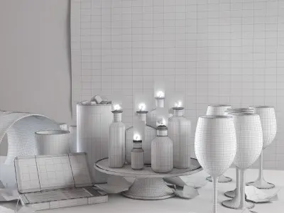 Decorative set  3D model