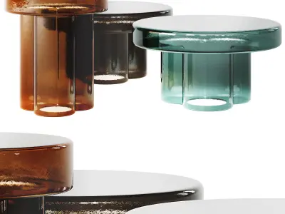 Miniforms SODA Glass Luxury Coffee Table 3D model