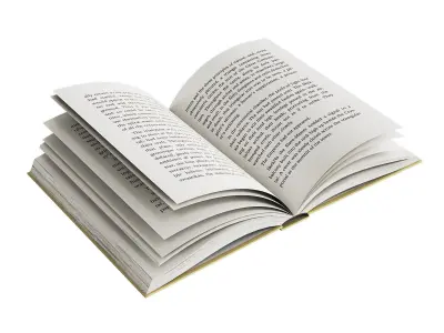 Open Books Set 3D model