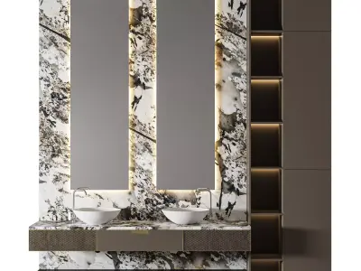 Luxury Bathroom 231 3D model