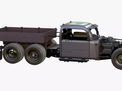 Retro Hot Rod Truck M1 3D model